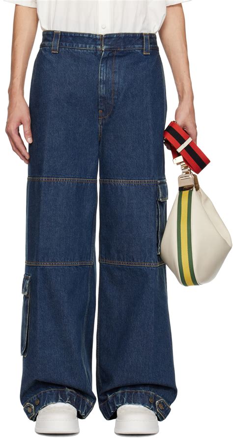 blue gucci pants